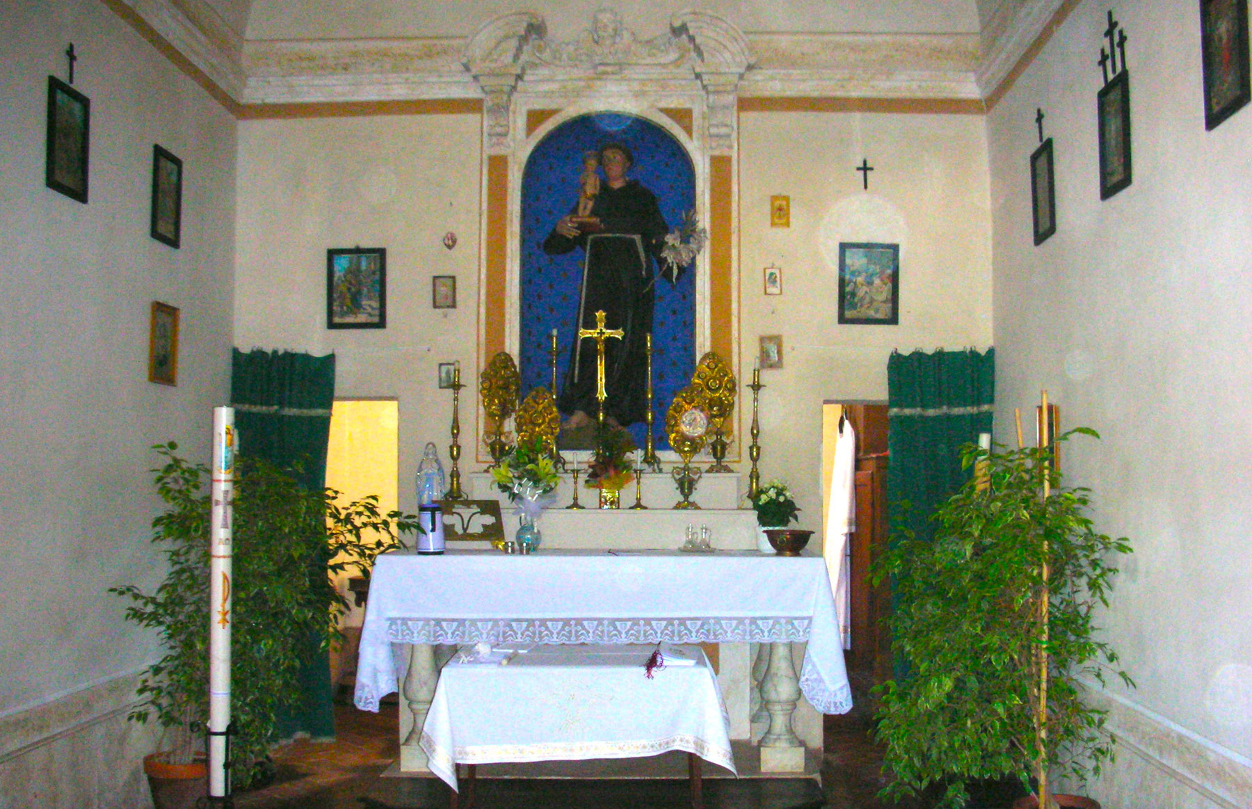 interior of wedding chapel